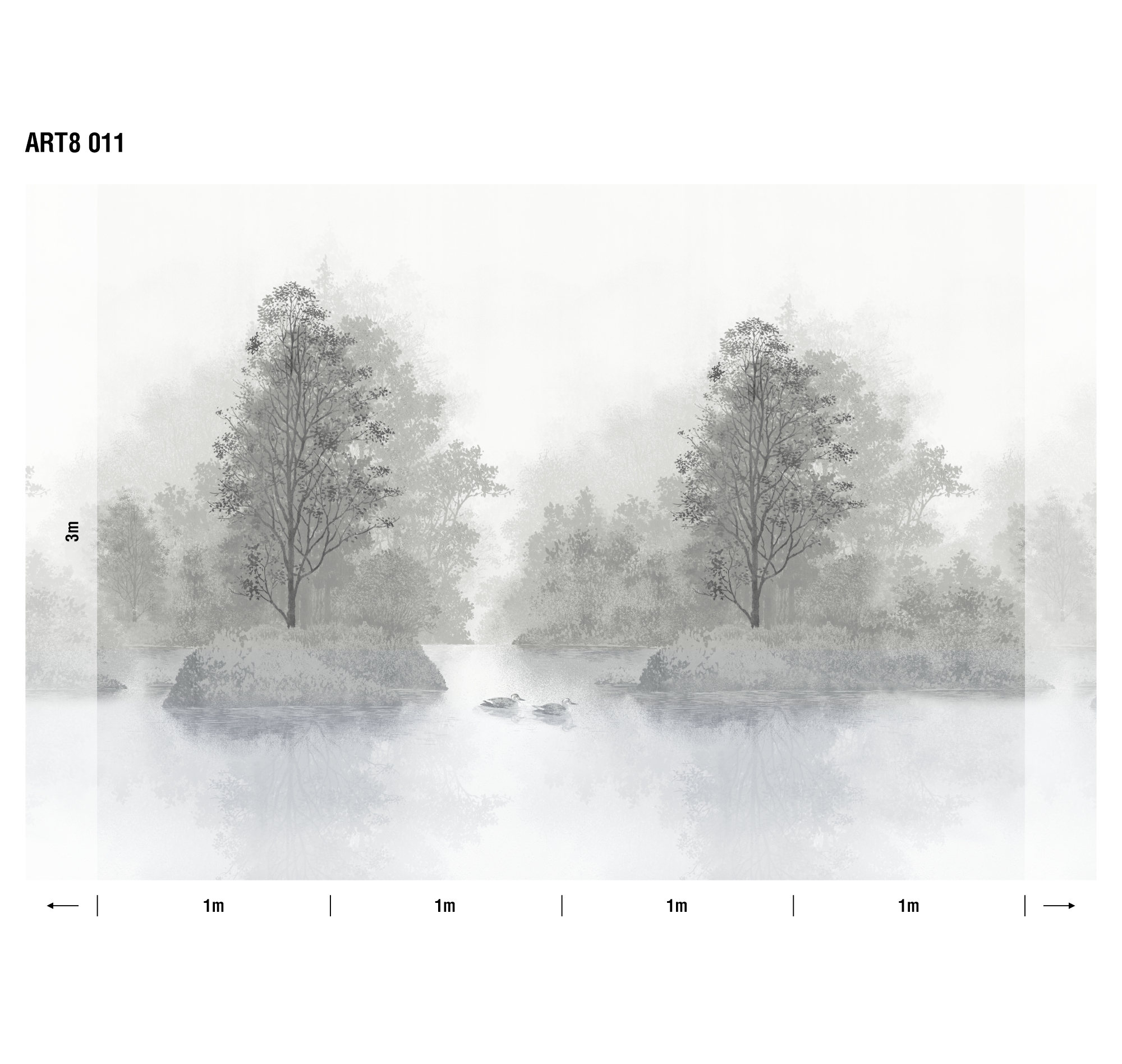 Панно Loymina Пейзаж Английские озера ART8 011 3×4